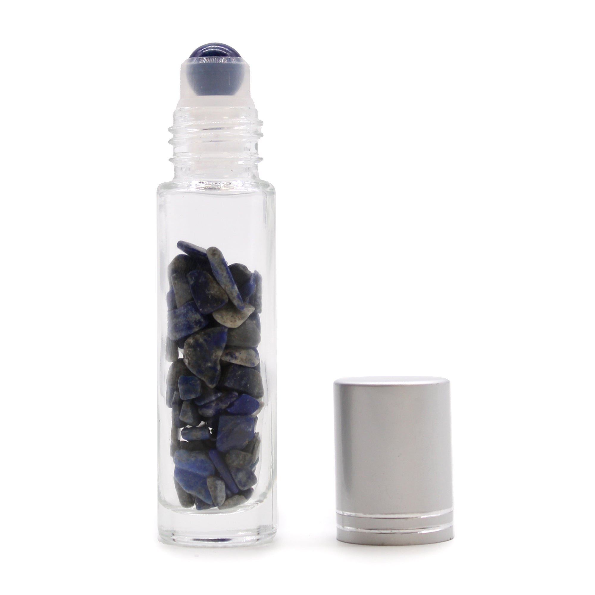 View Gemstone Essential Oil Roller Bottle Sodalite Silver Cap information