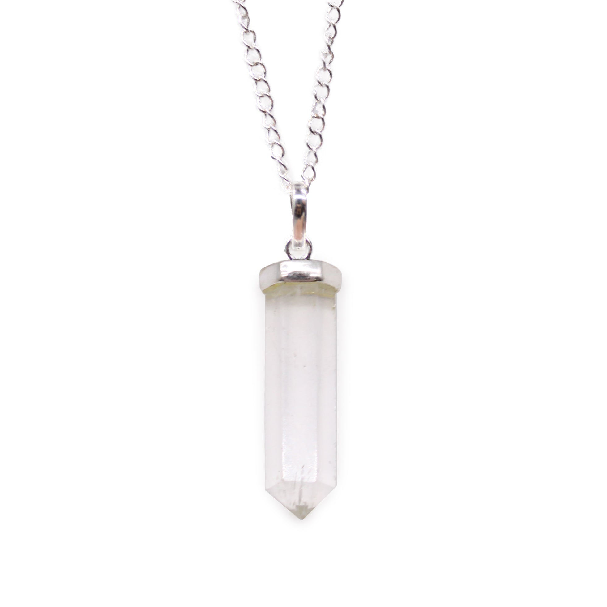 View Gemstone Classic Point Pendant Rock Quartz information