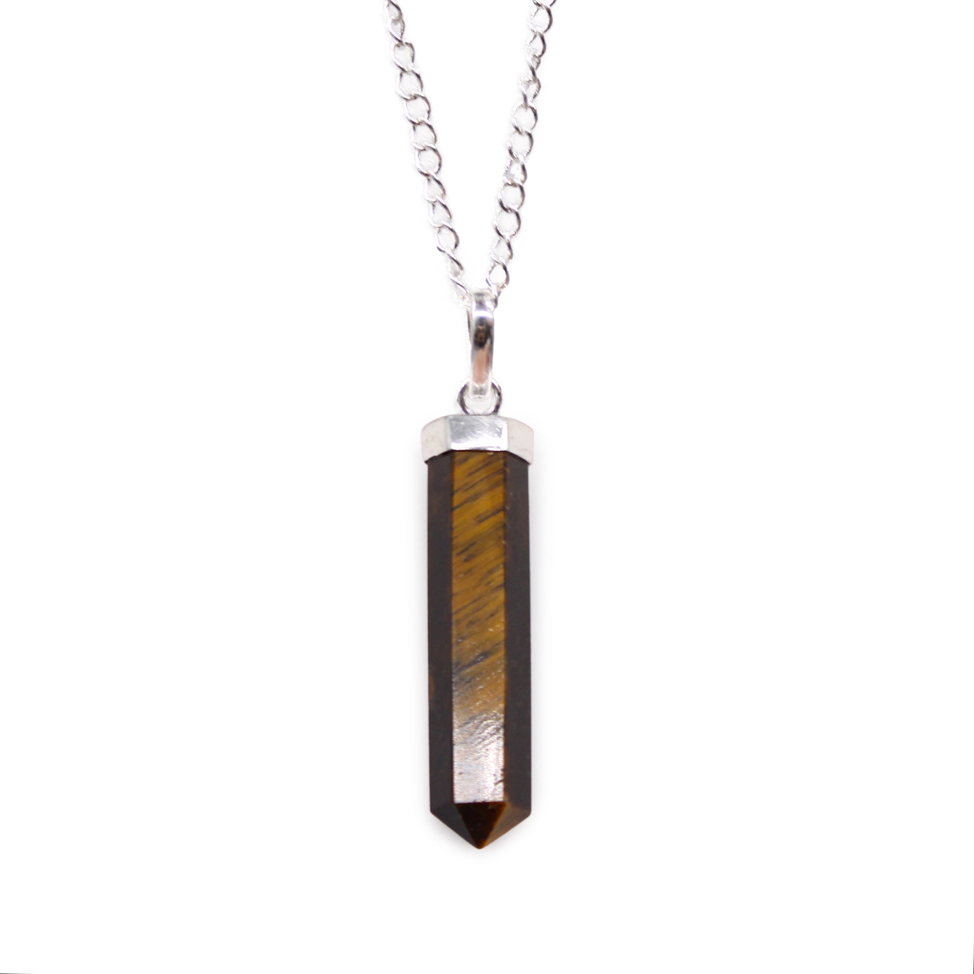 View Gemstone Classic Point Pendant Tiger Eye information