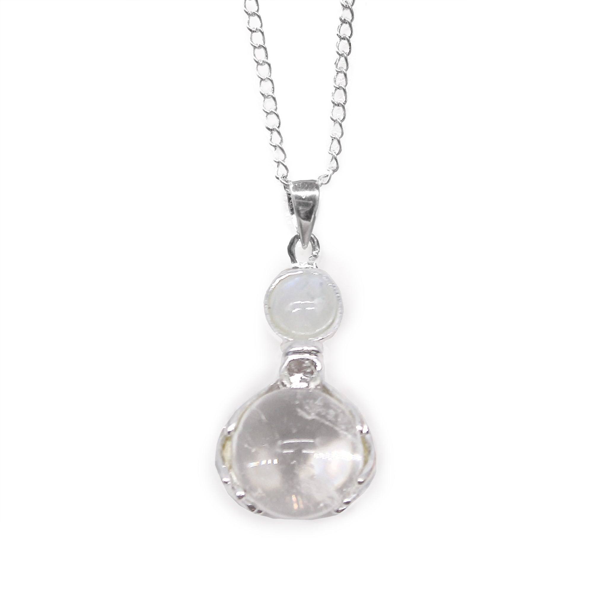 View Gemstone Healing Hands Pendant Rock Quartz information