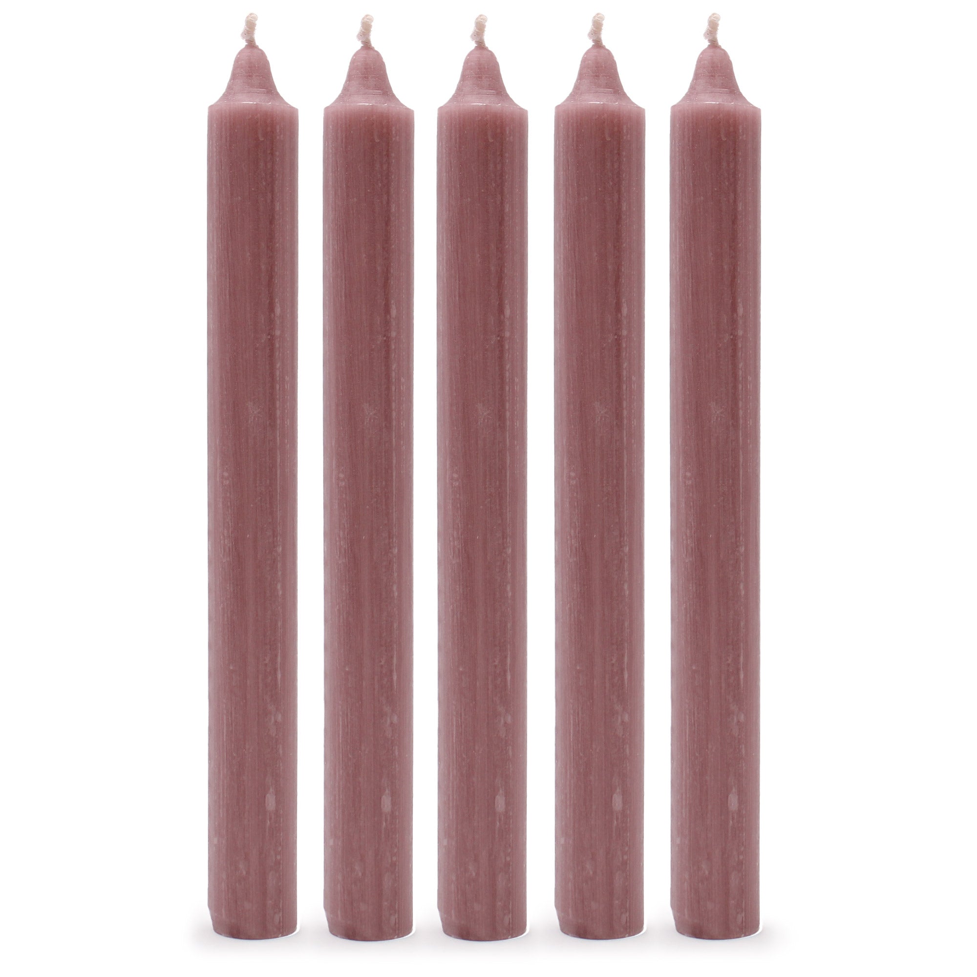 View Solid Colour Dinner Candles Rustic Dusty Pink Pack of 5 information