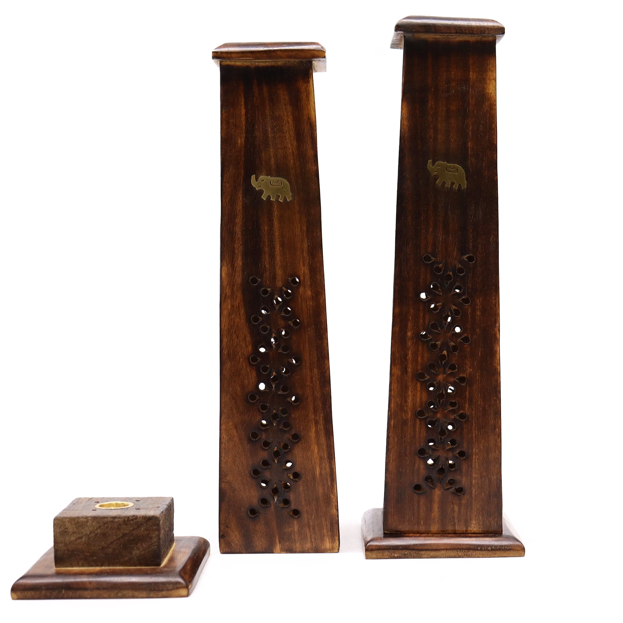 View Box of 2 Tapered Incense Tower Mango Wood information