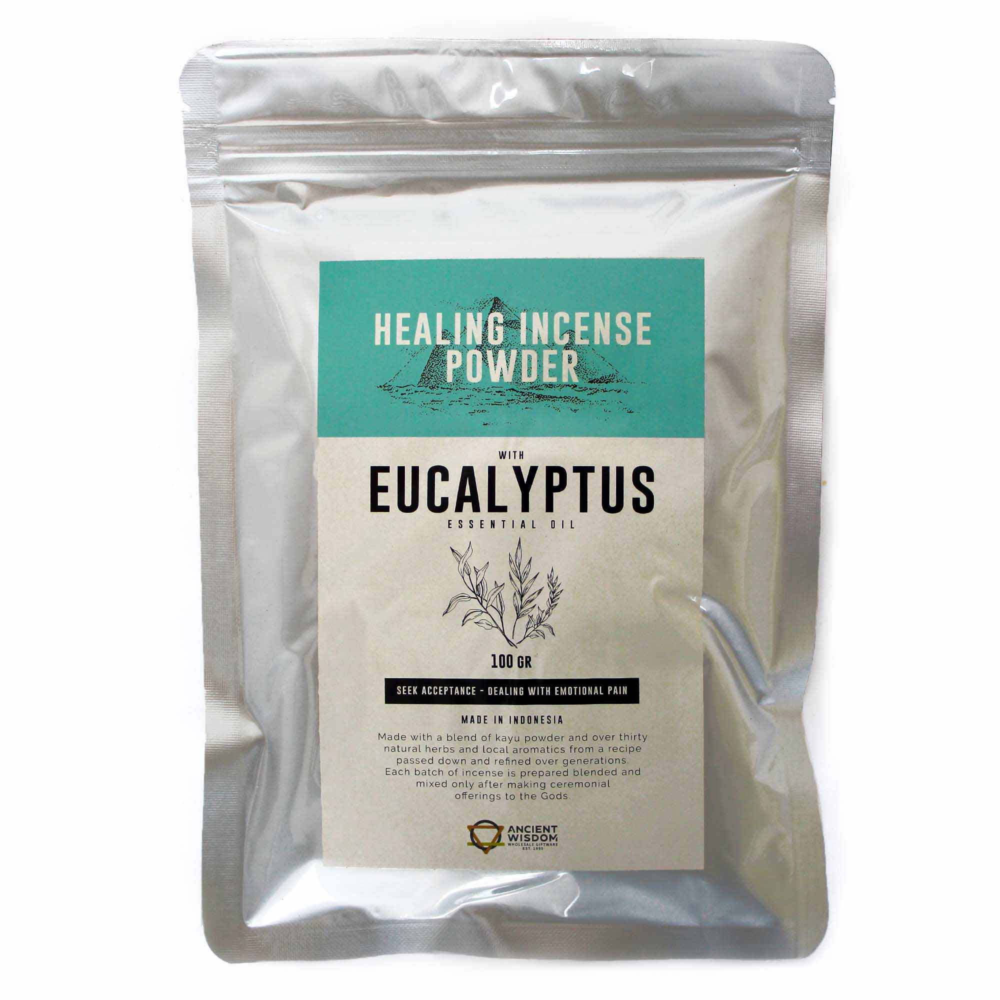 View Healing Incense Powder Eucalyptus 100gm information