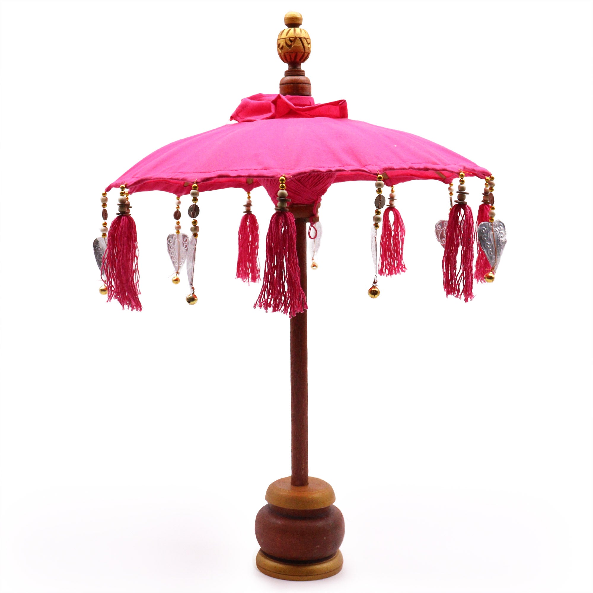 View Bali Home Decor Parasol Cotton Pink 40cm information