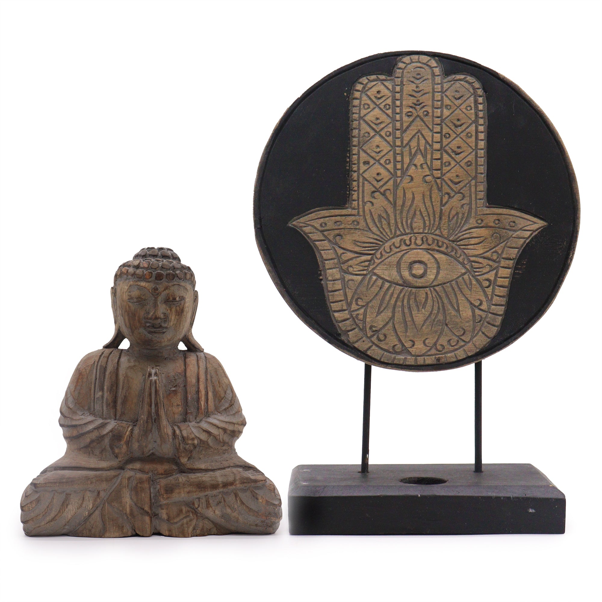 View Buddha Feng Shui Set Hamsa Grey information