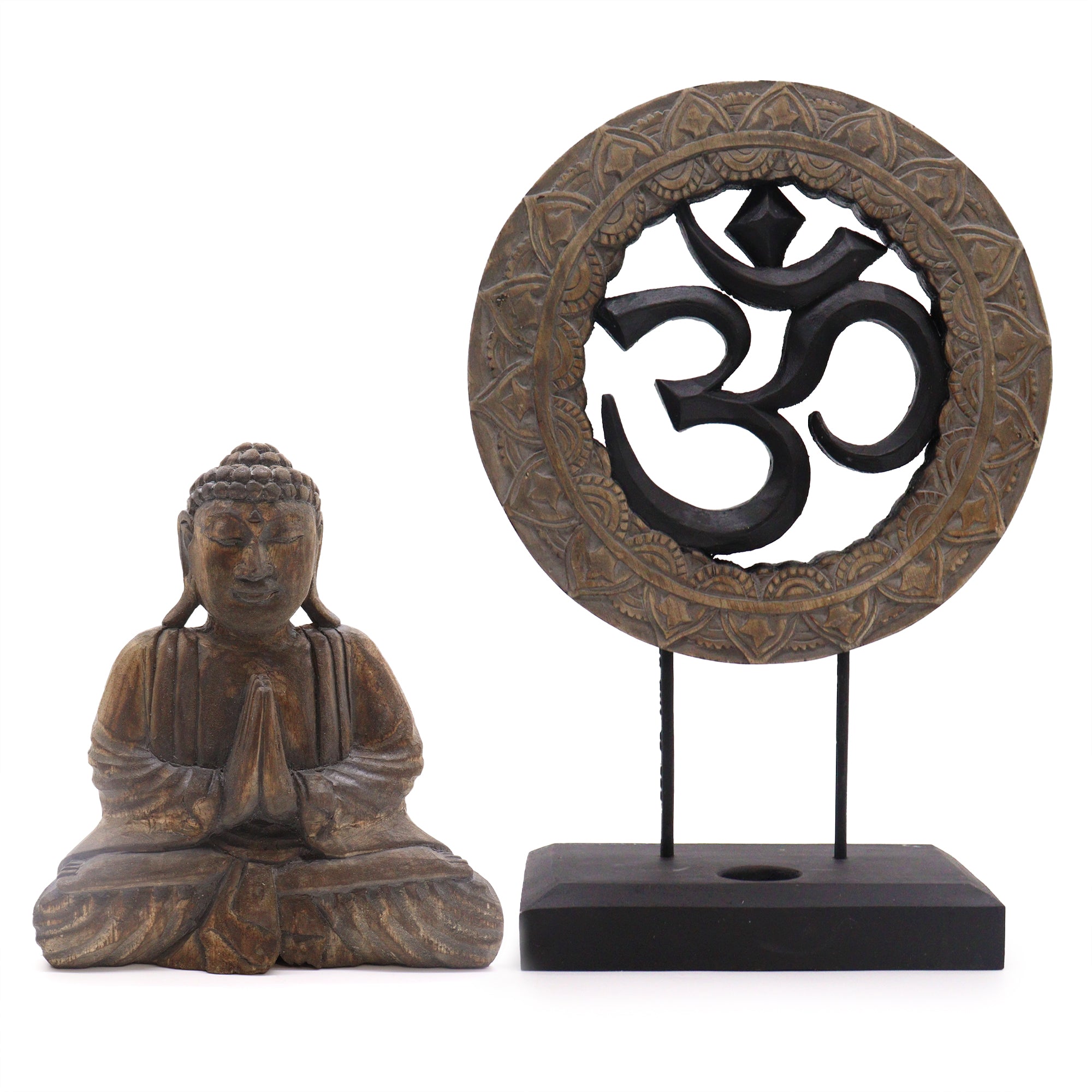 View Buddha Feng Shui Set Om Grey Black information