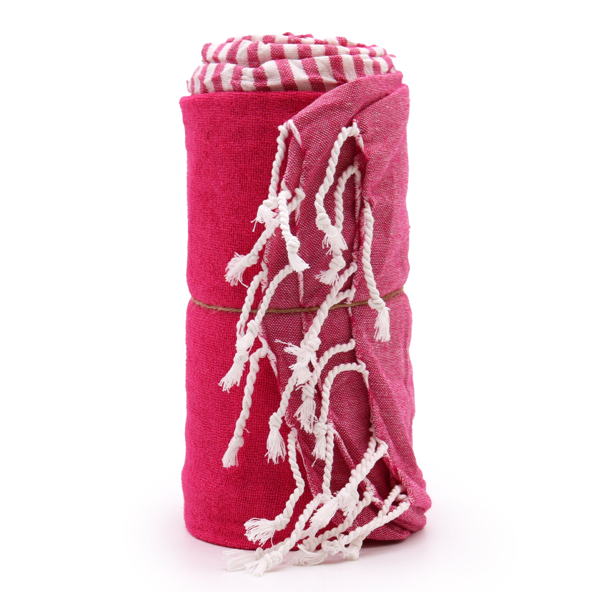 View Cotton Pario Towel 100x180 cm Hot Pink information