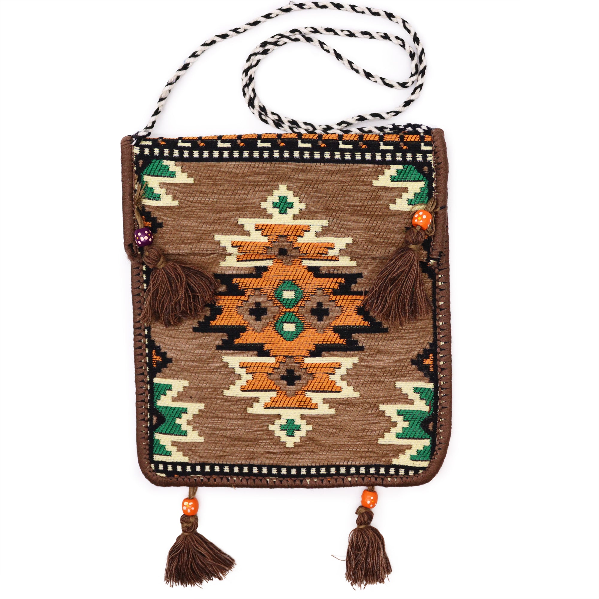 View Biege Kilim Messenger Festival Bag information