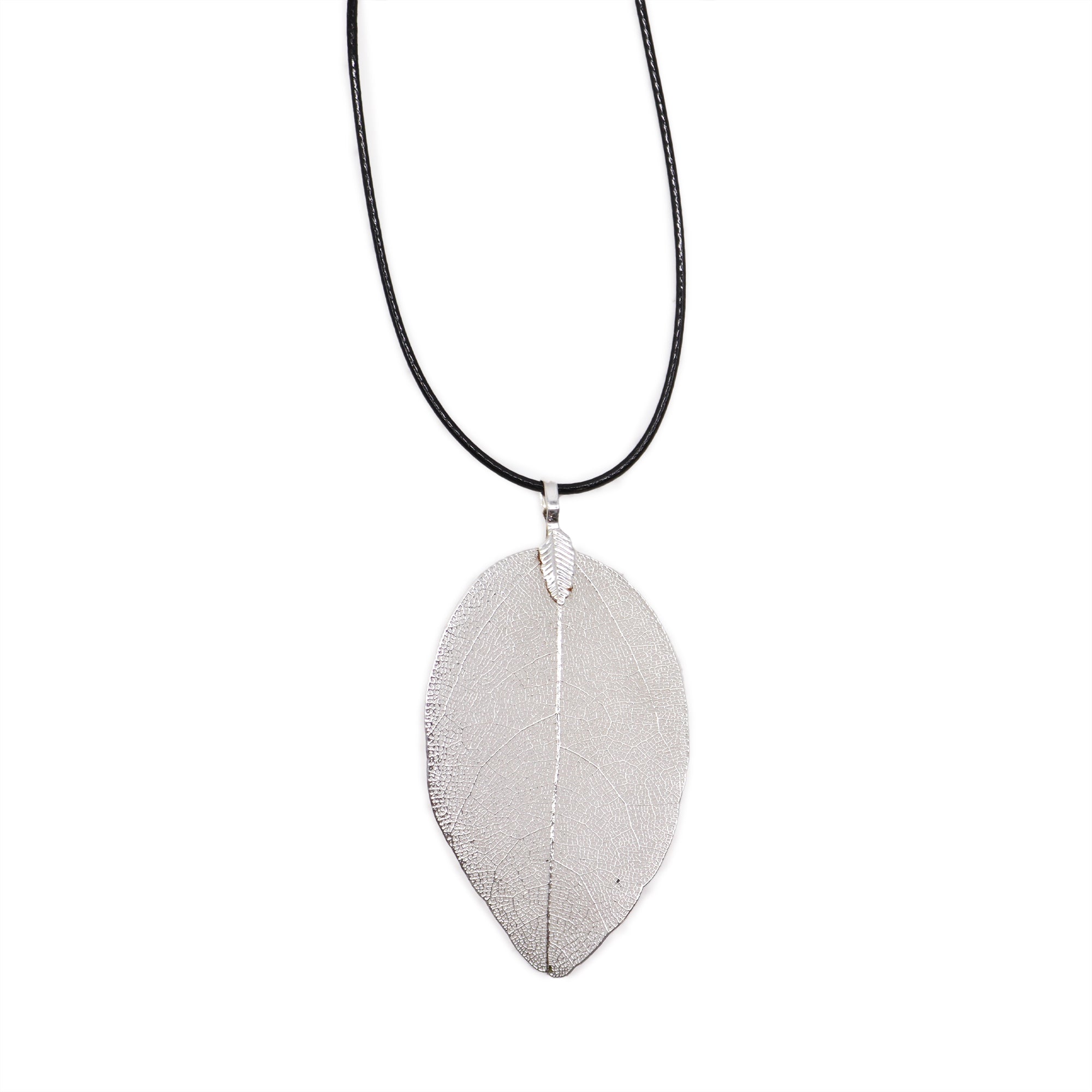 View Necklace Bravery Leaf Silver information