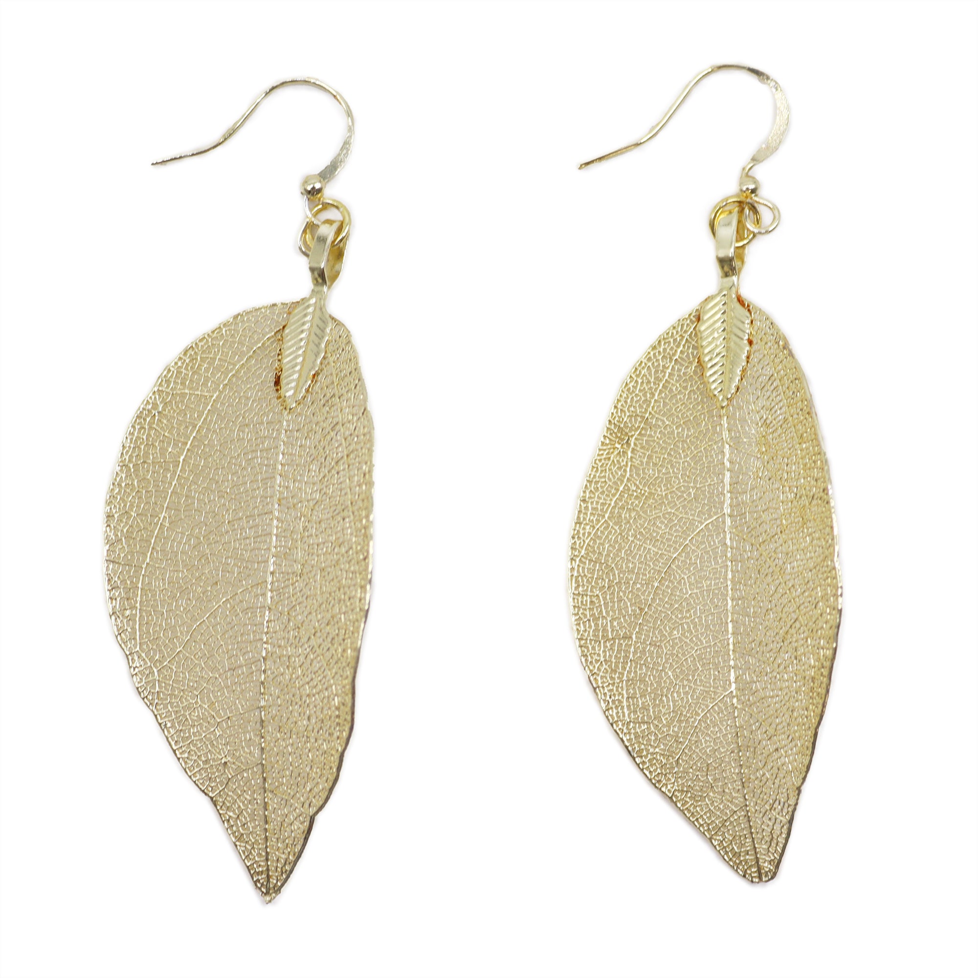 View Earrings Bravery Leaf Gold information