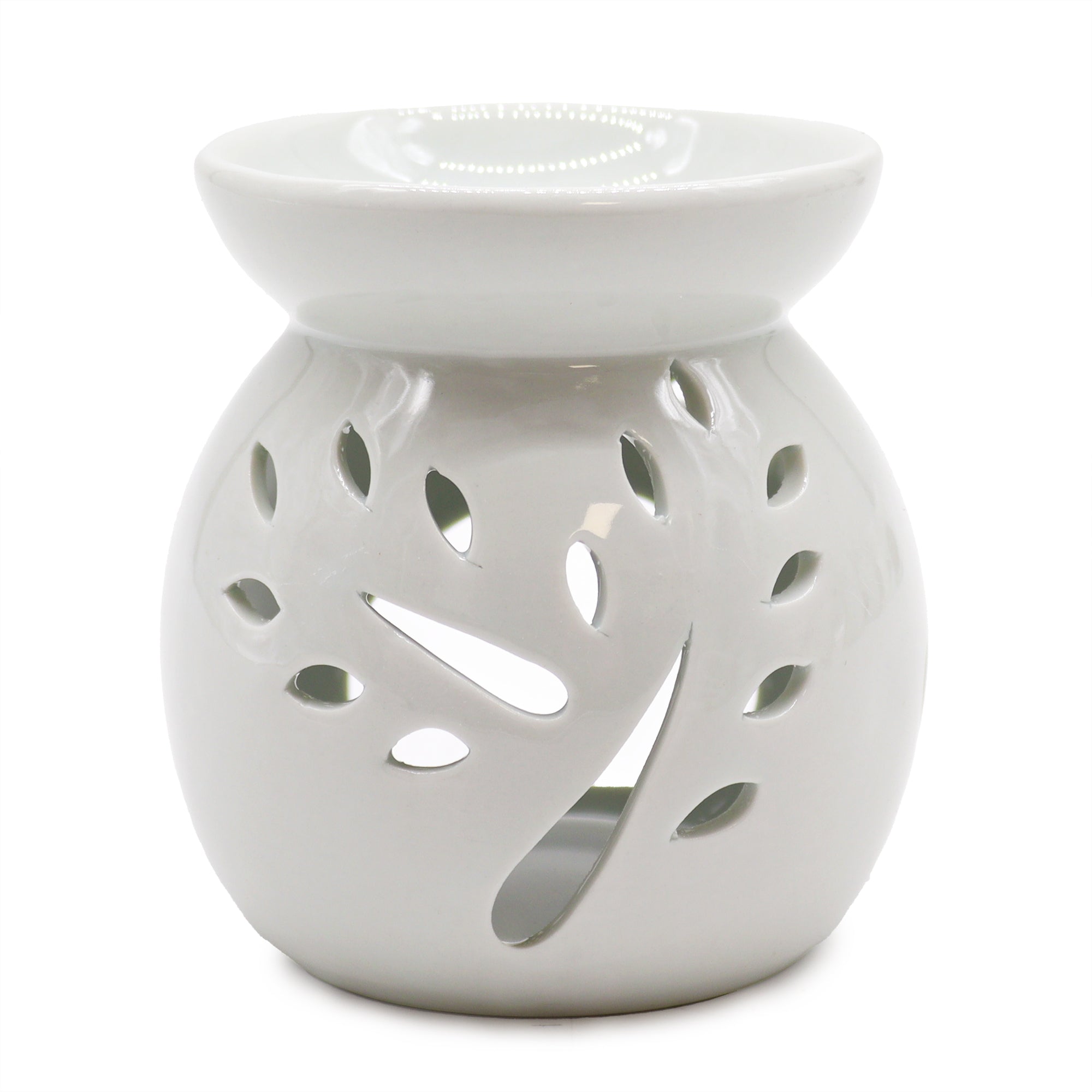 View Lrg Classic White Oil Burner Tree Cutout information