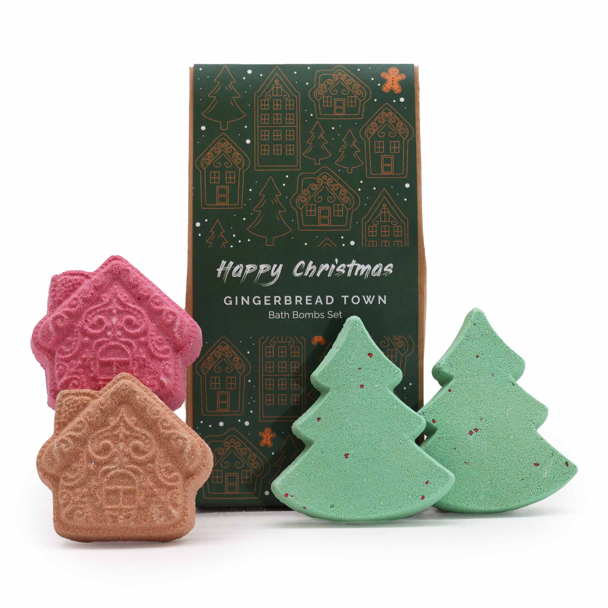 View Gingerbread Town Christmas Bath Bomb Gift Pack information