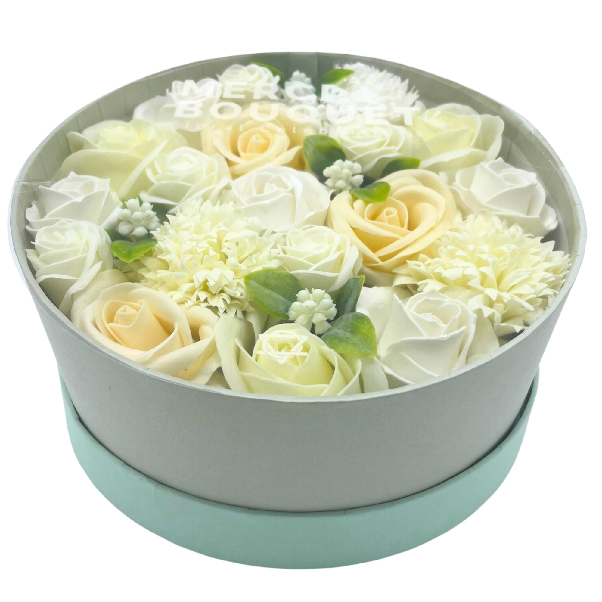 View Round Box Wedding Blessings White Ivory information