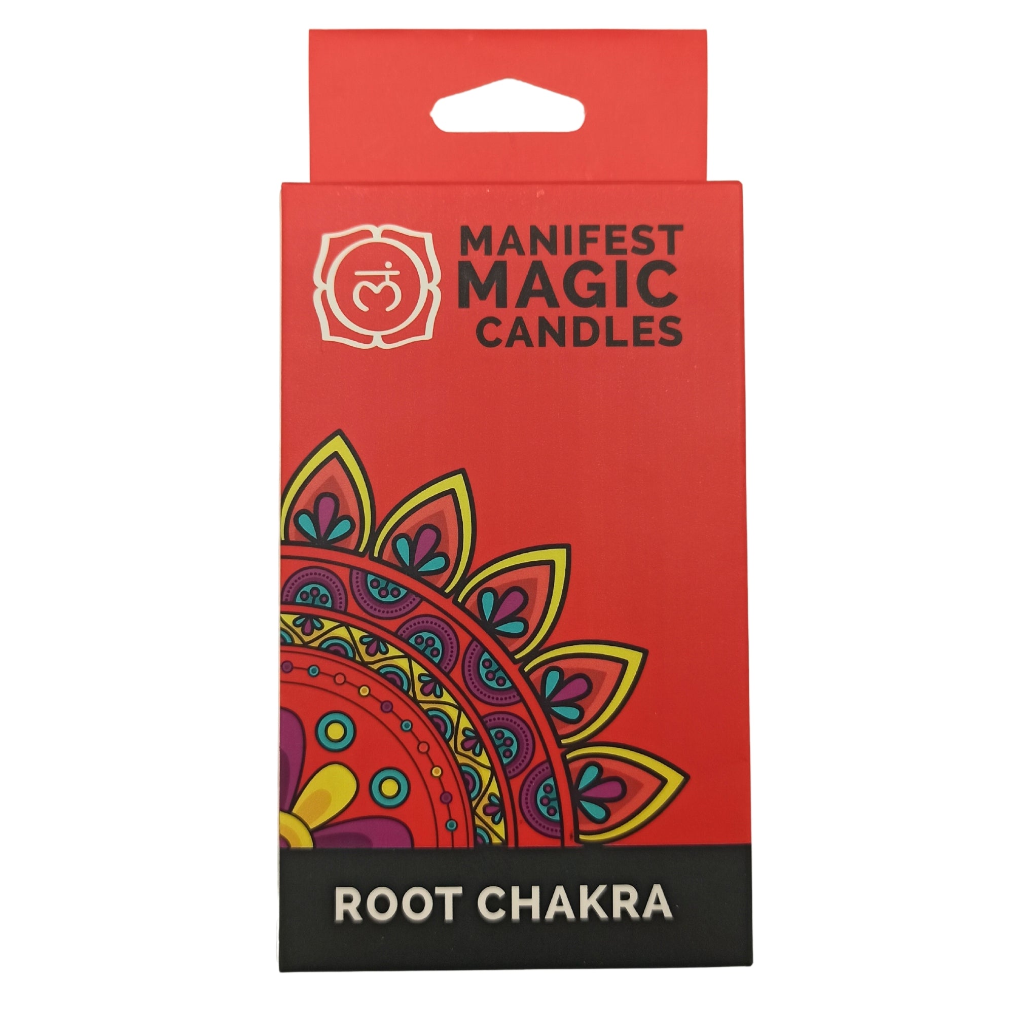 View Manifest Magic Candles pack of 12 Red Root Chakra information