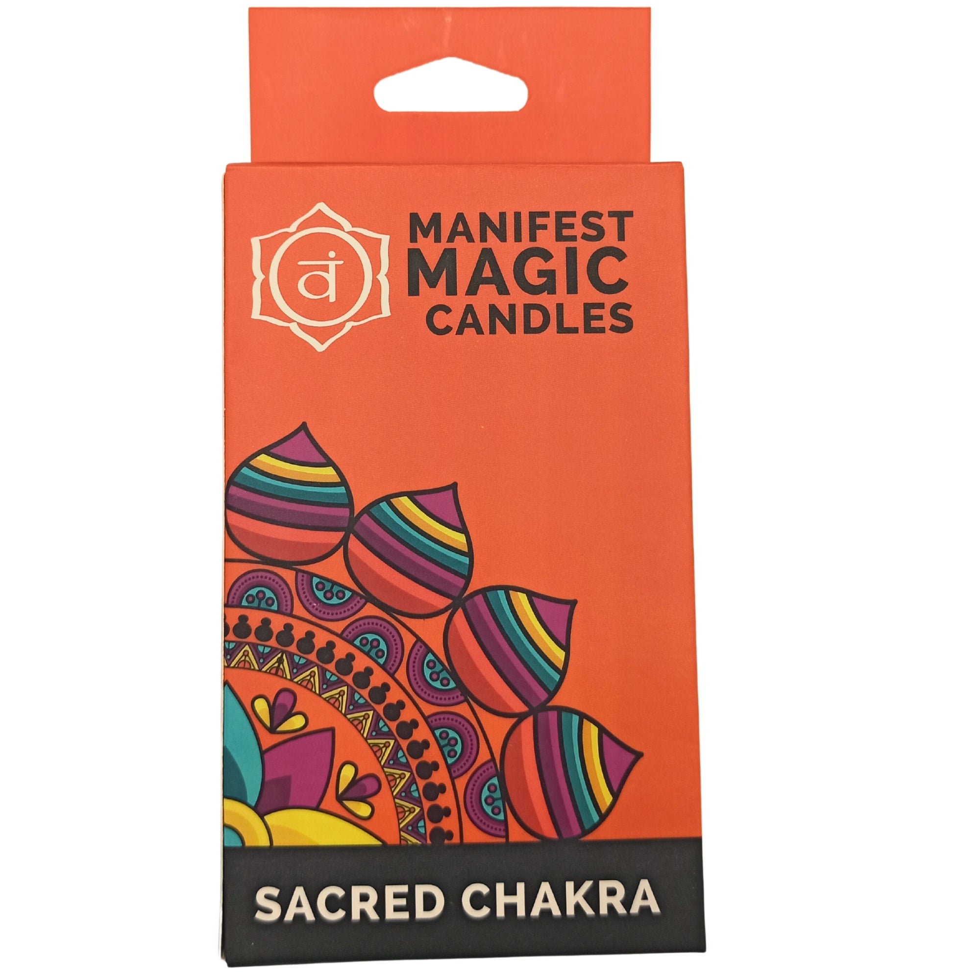 View Manifest Magic Candles pack of 12 Orange Sacred Chakra information