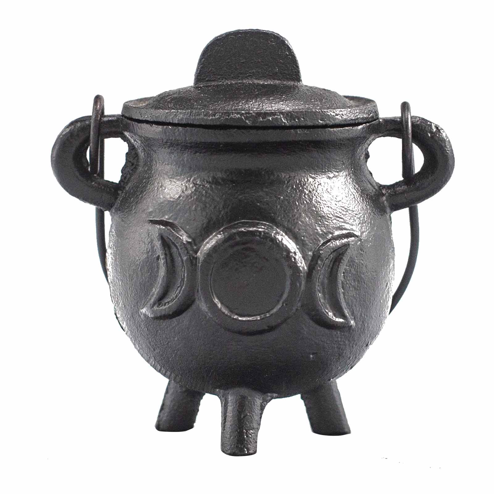 View Cast Iron Cauldron with Triple Moon 65x13cm information