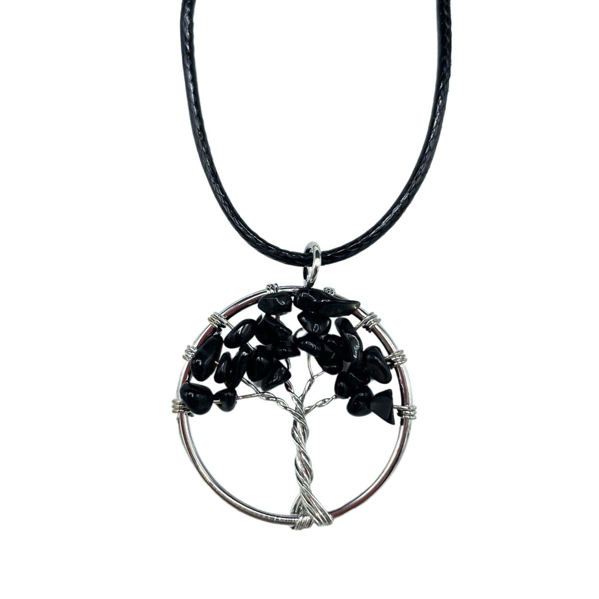 View Tree of Life Pendant Black Agate information