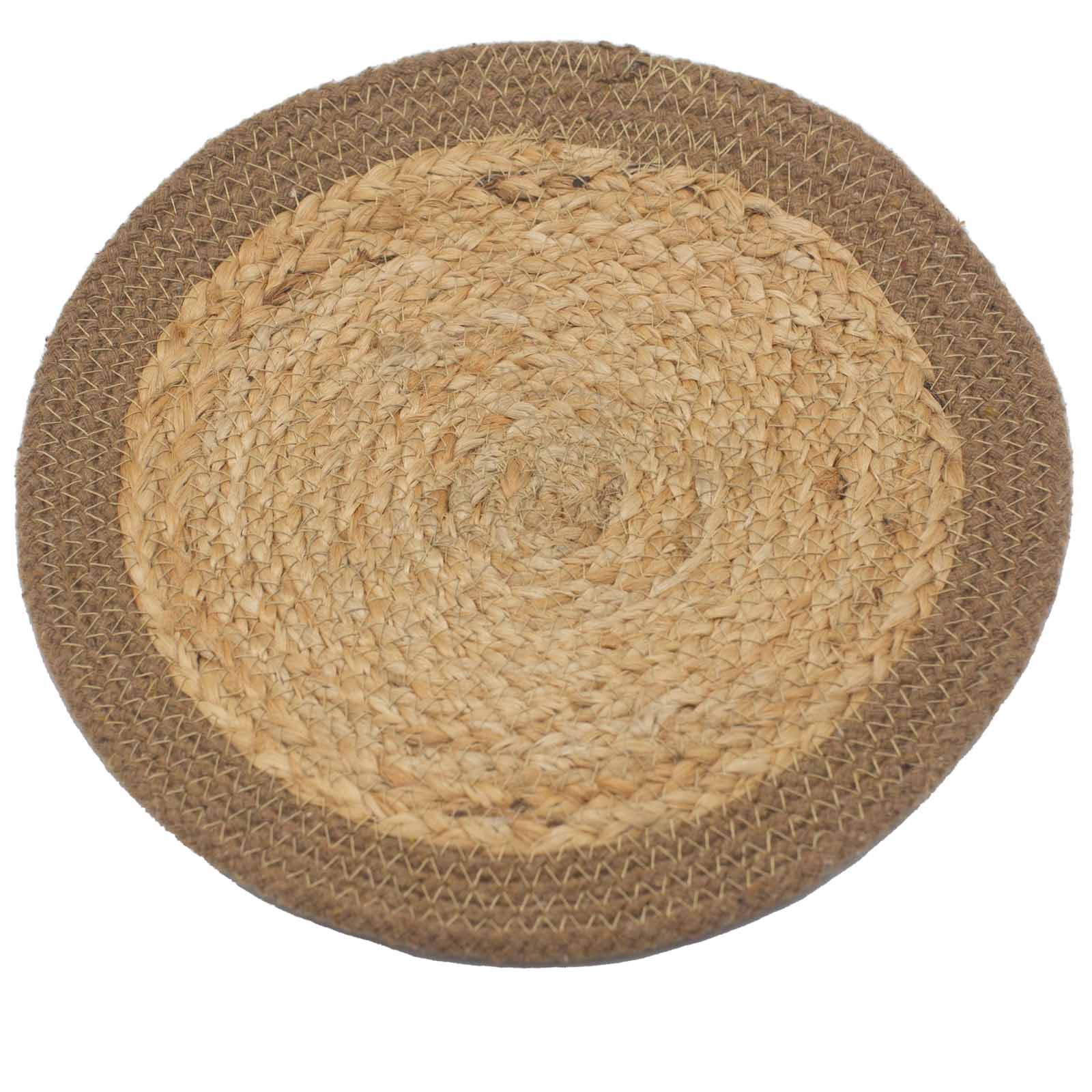 View Natural Place Mat Jute Cotton 30cm Natural Border information