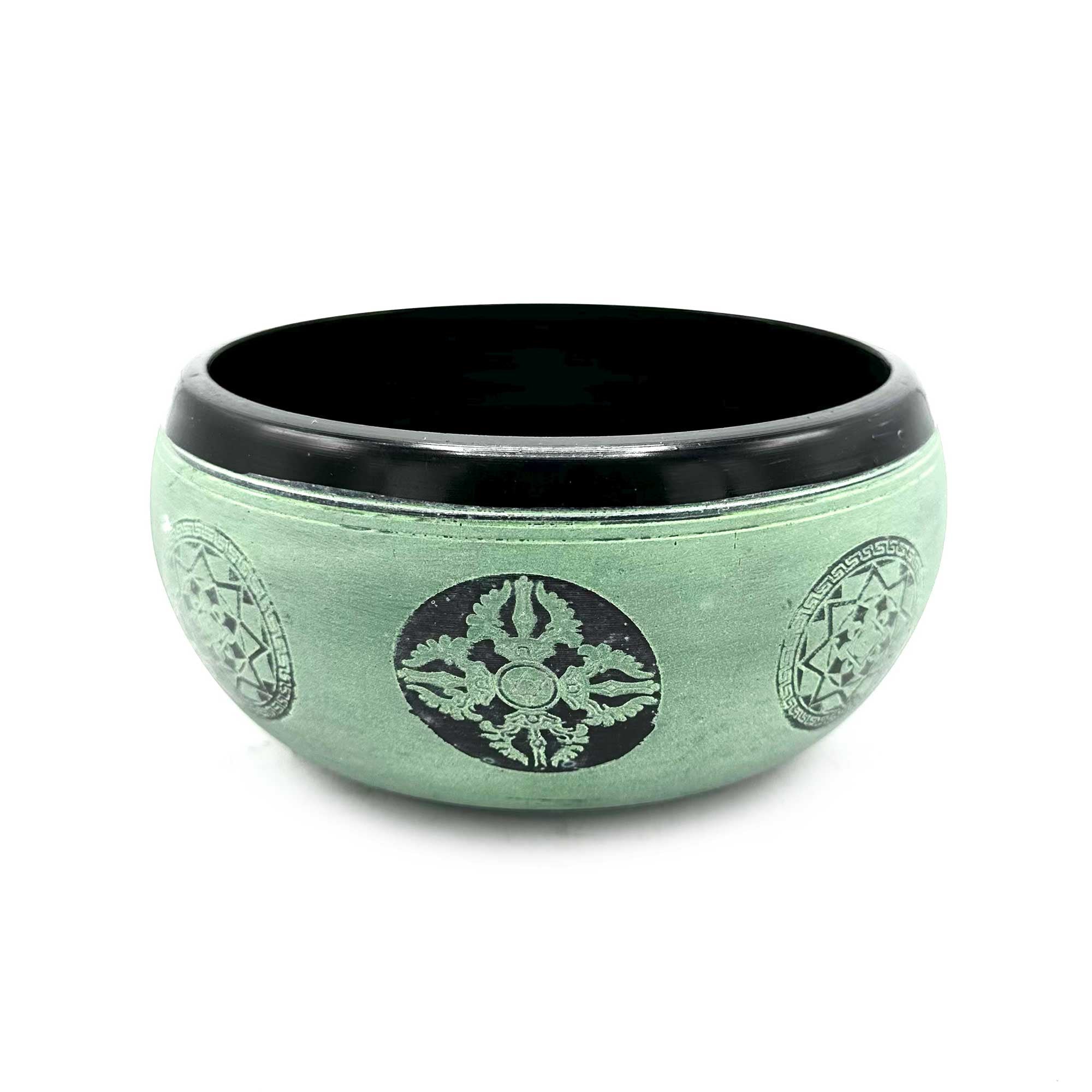 View Earth Powder Singing Bowl Mandala Buddha 16cm information