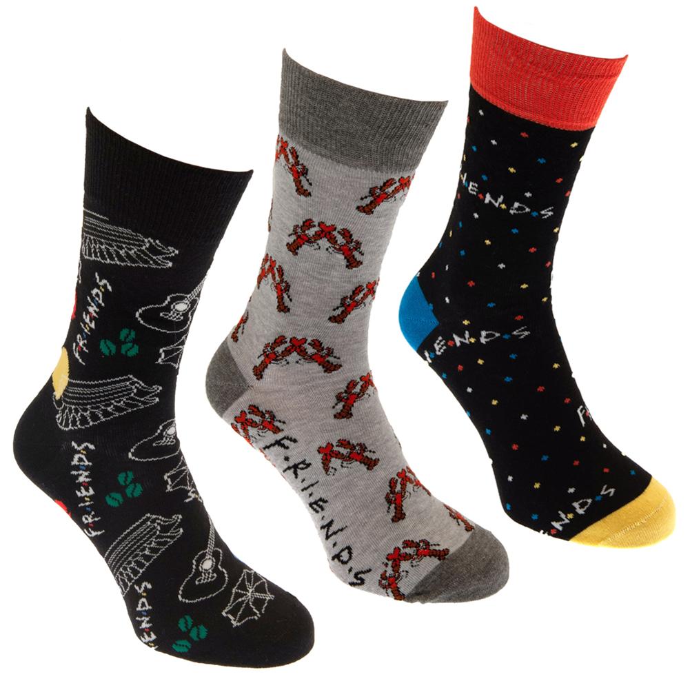 View Friends 3pk Socks Gift Box information