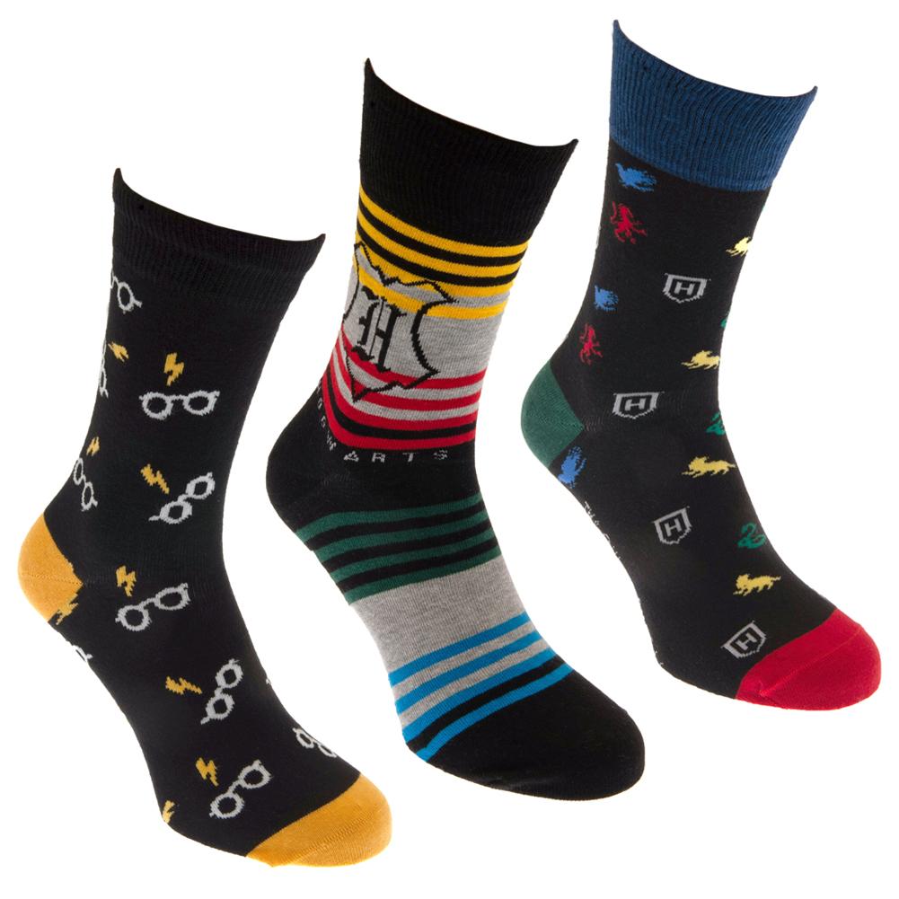 View Harry Potter 3pk Socks Gift Box information