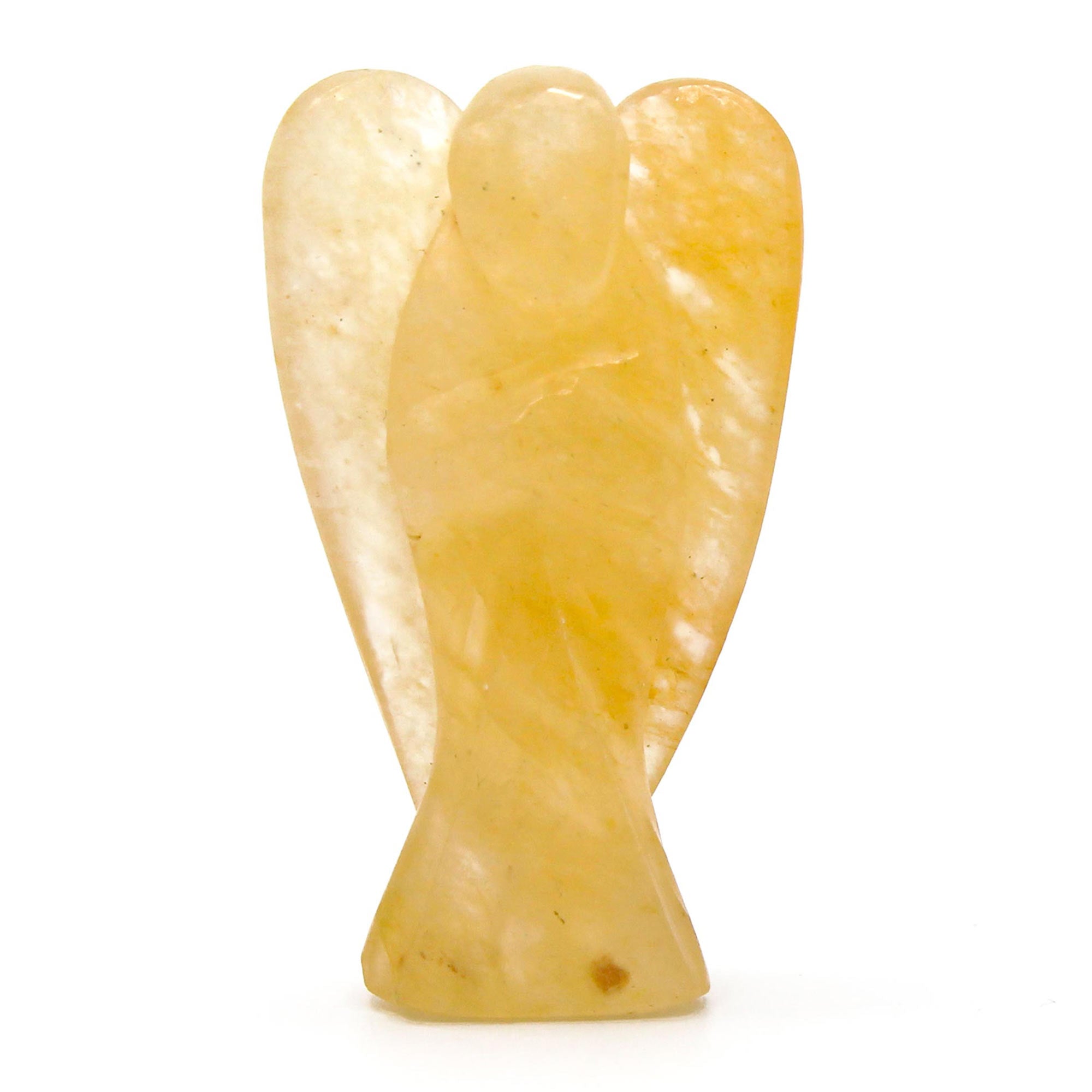 View Hand Carved Gemstone Angel Yellow Aventurine information