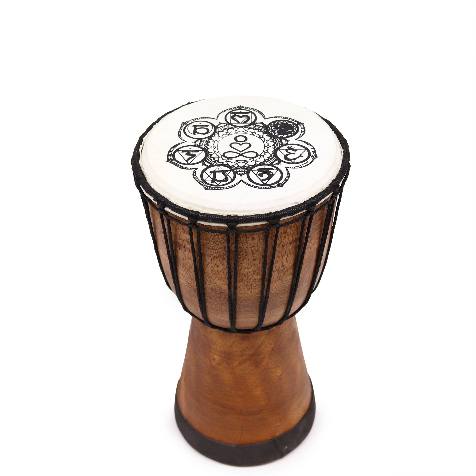 View Chakra Wide Top Djembe Drum 30cm information