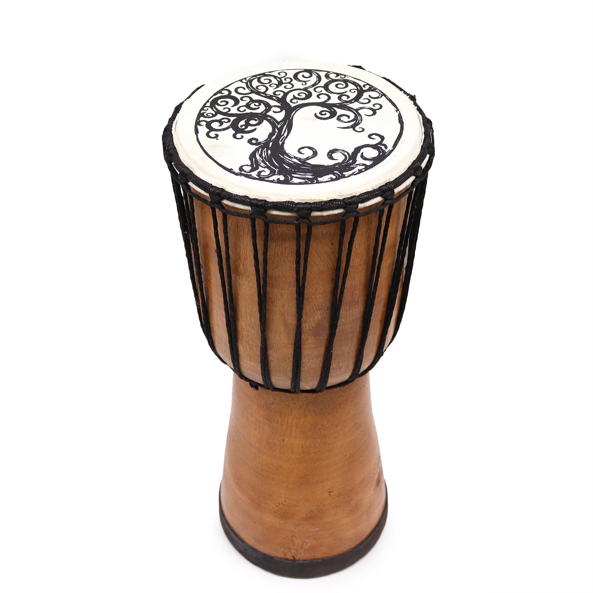 View Tree of Life Wide Top Djembe Drum 40cm information