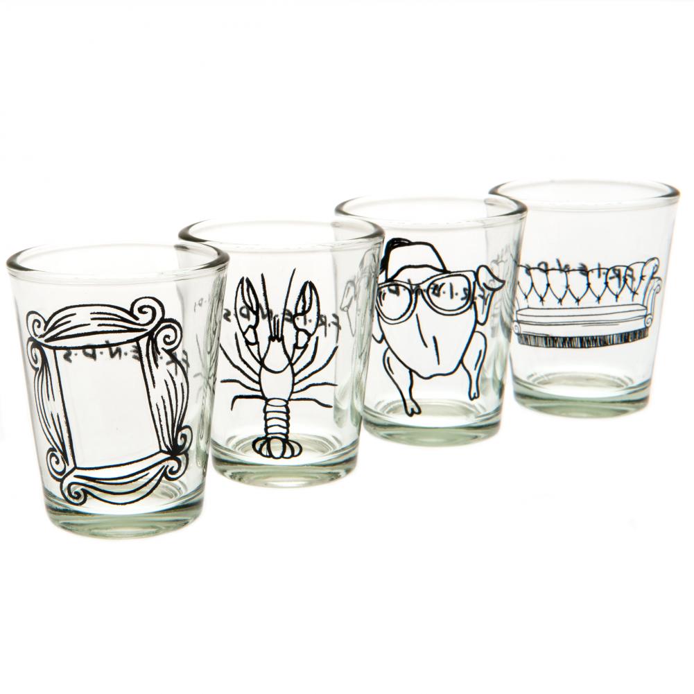 View Friends 4pk Shot Glass Set information