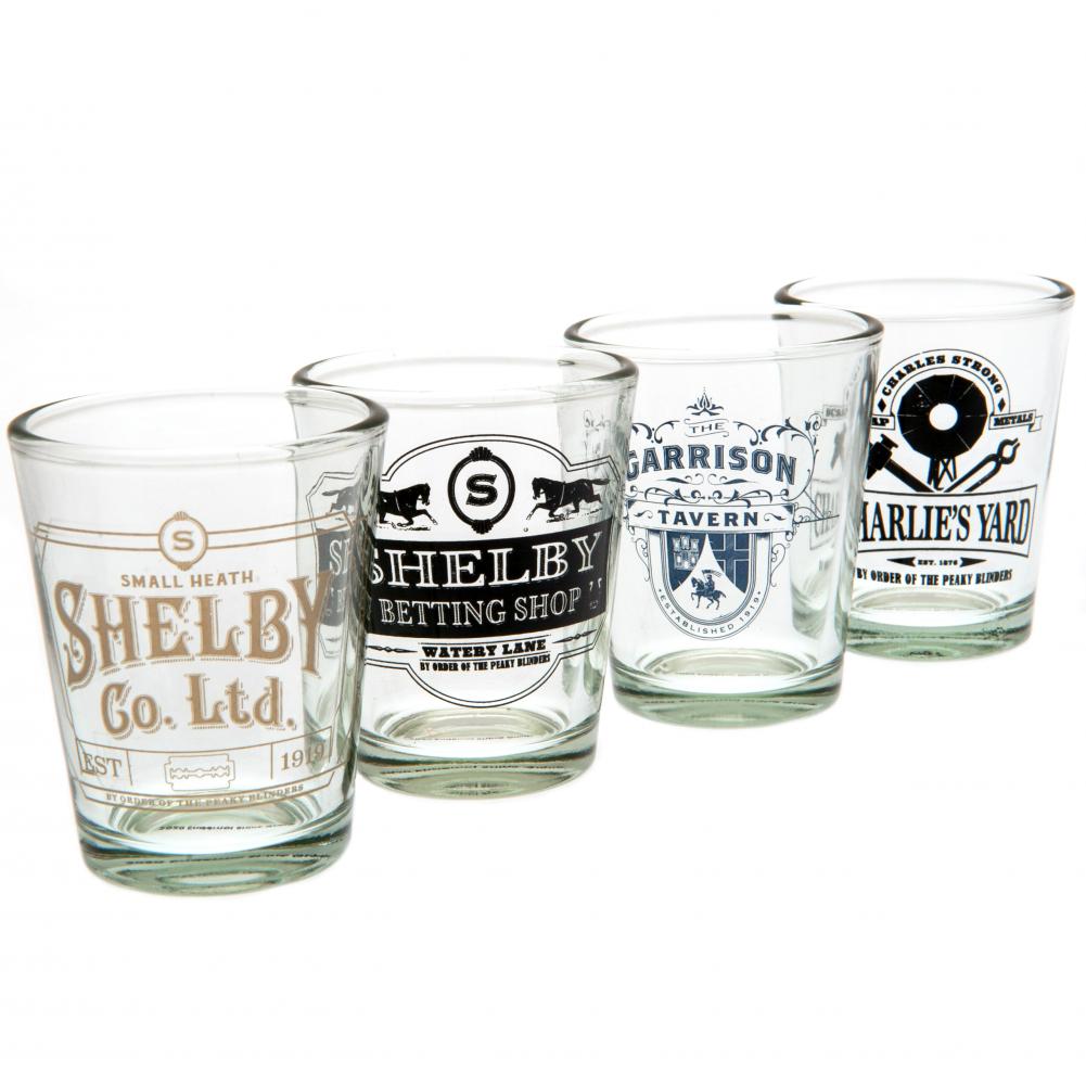 View Peaky Blinders 4pk Shot Glass Set information