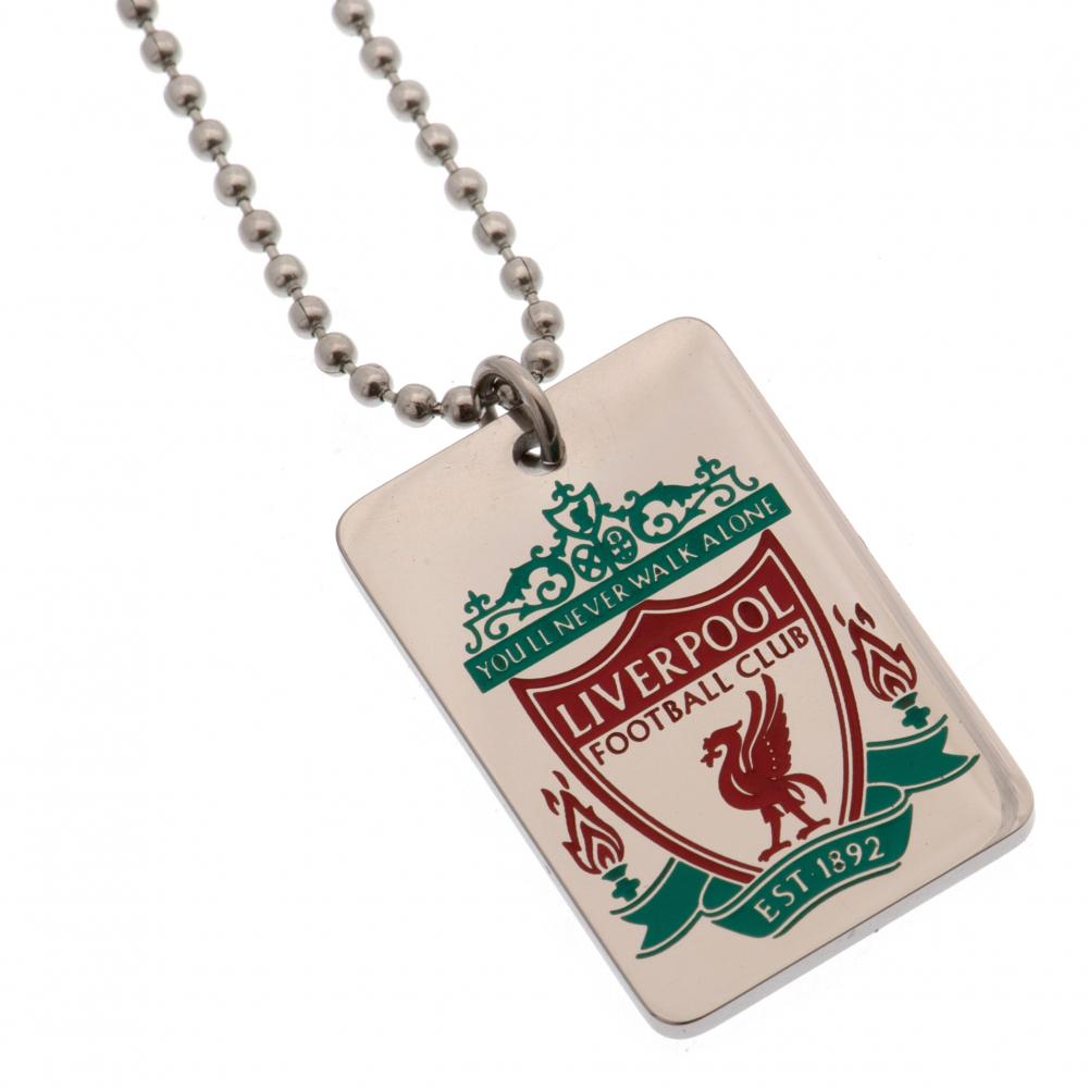 View Liverpool FC Enamel Crest Dog Tag Chain information