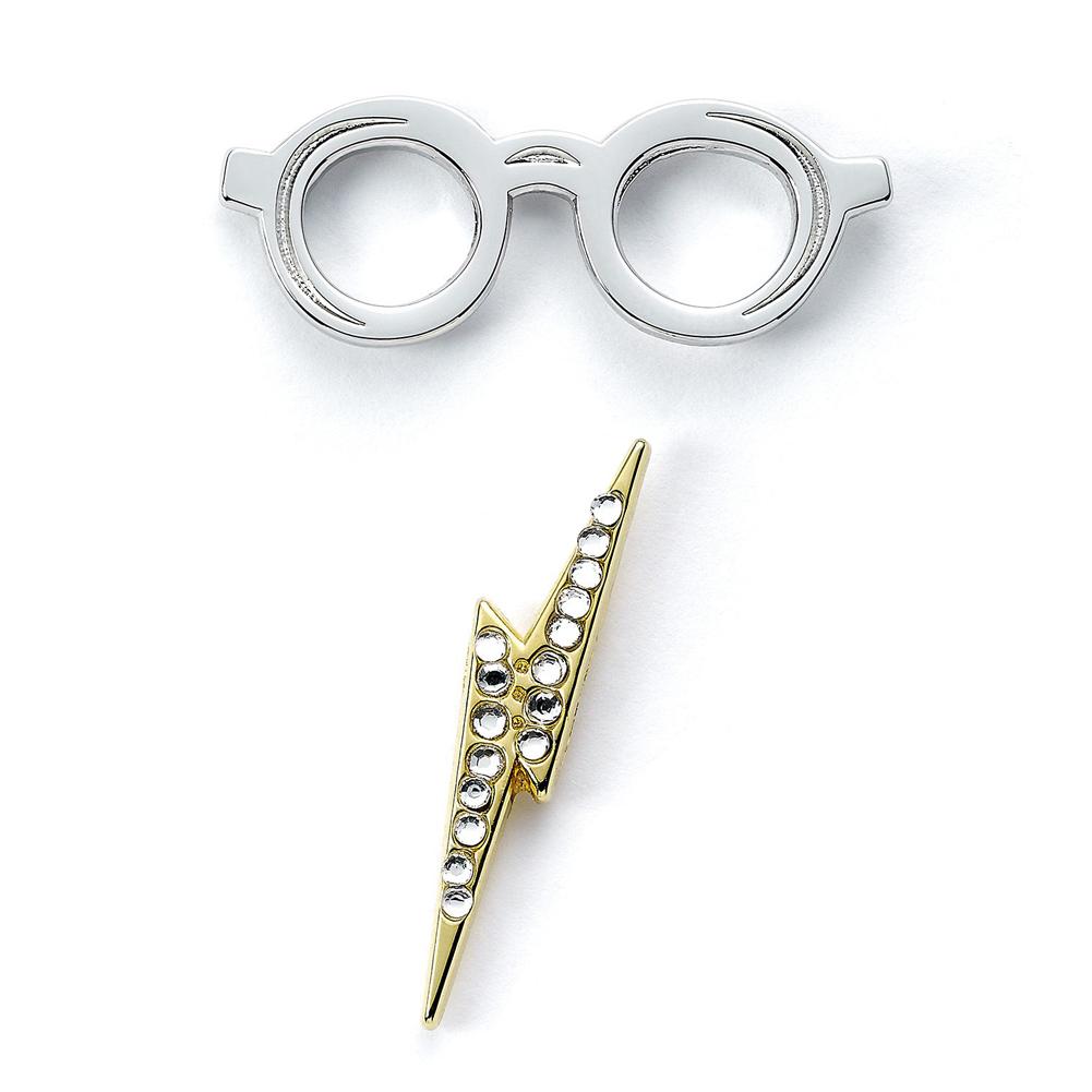 View Harry Potter Badge Lightning Bolt Glasses information