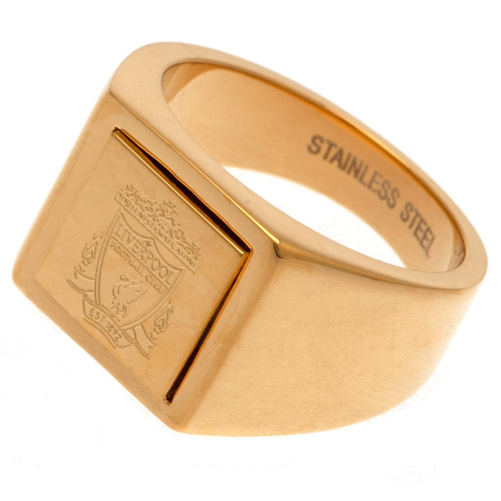 View Liverpool FC Gold Plated Signet Ring Large information