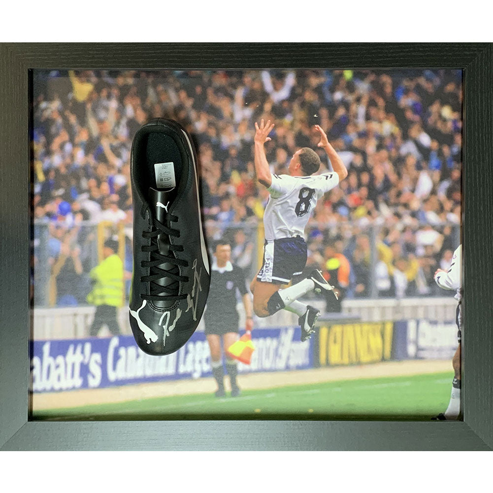 View Tottenham Hotspur FC Gascoigne Signed Boot Framed information