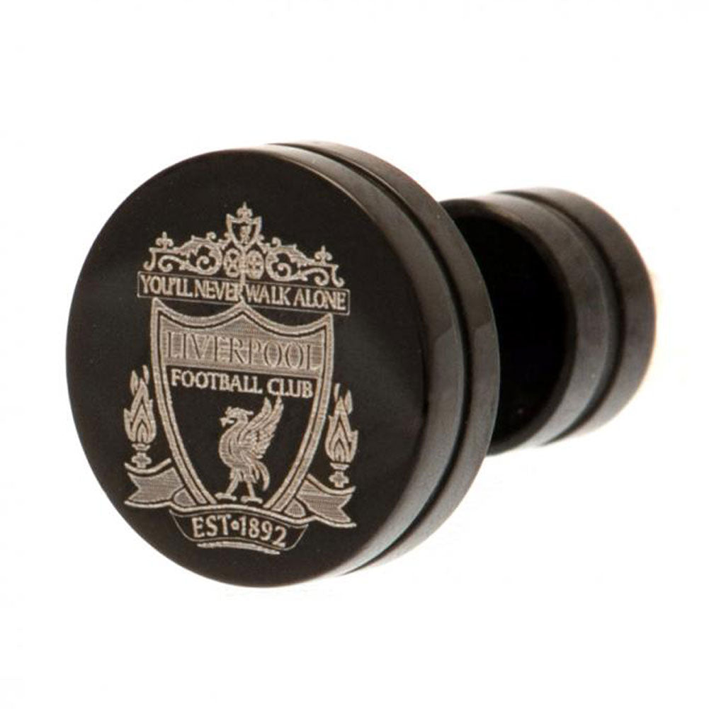 View Liverpool FC Black IP Plated Stud Earring information