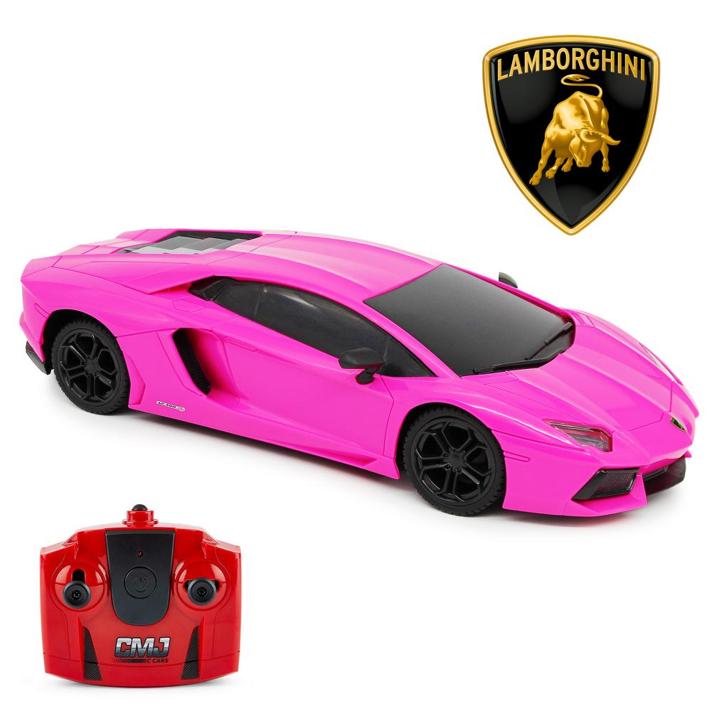 View Lamborghini Aventador Radio Controlled Car 124 Scale Pink information