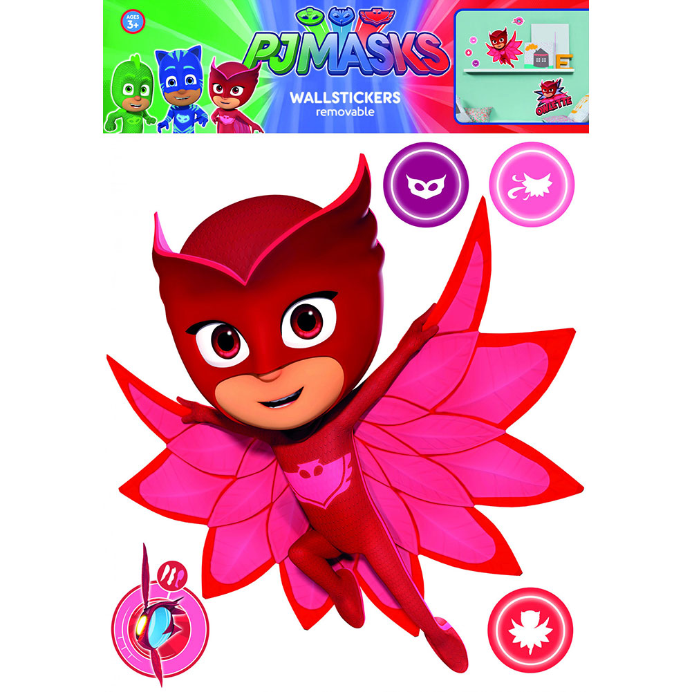 View PJ Masks Wall Sticker A3 Owlette information