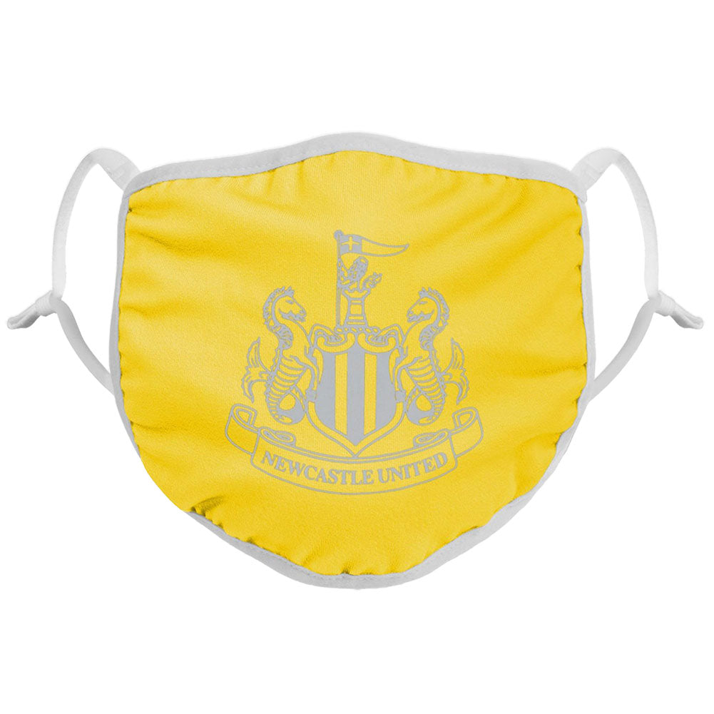 View Newcastle United FC Reflective Face Covering Yellow information