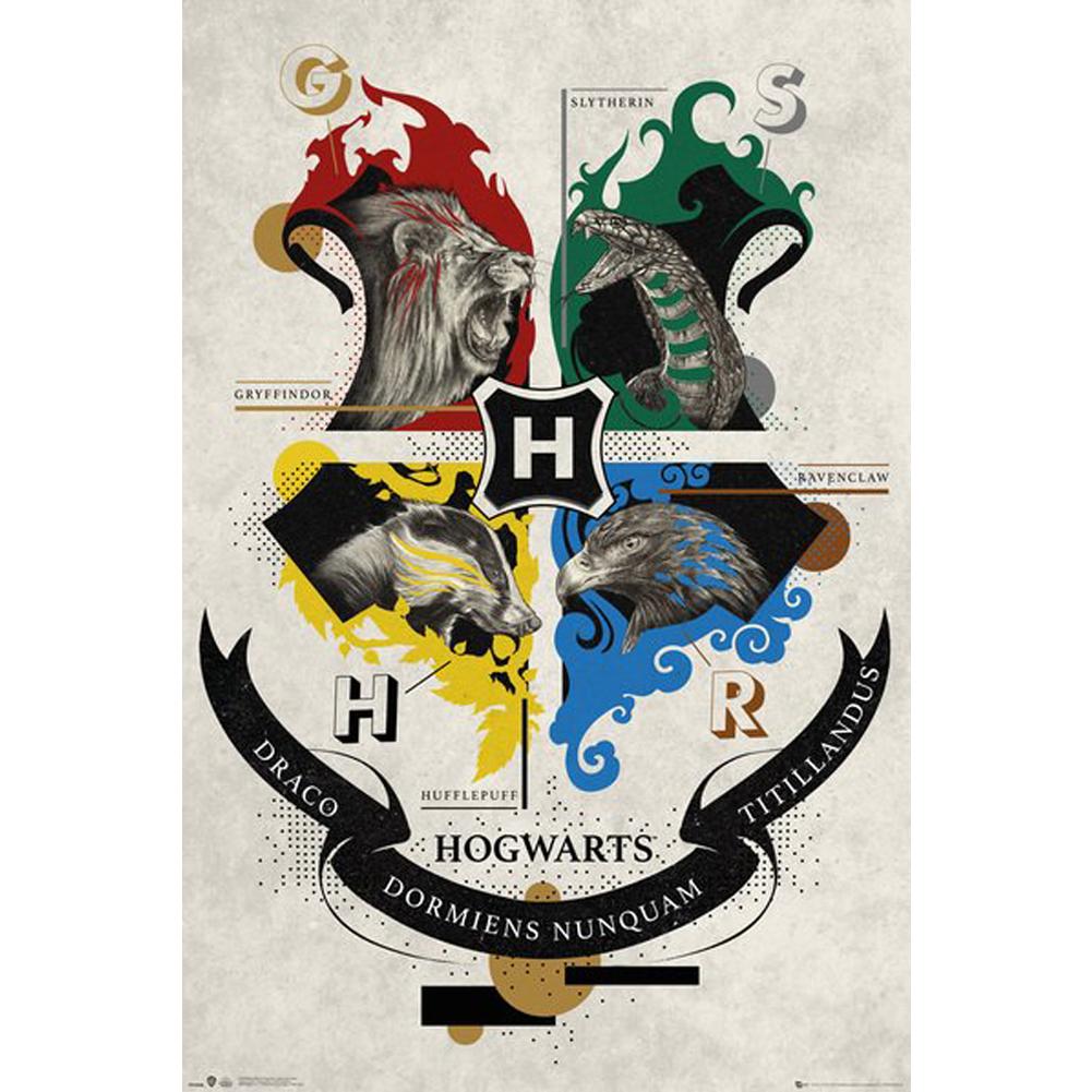 View Harry Potter Poster Animal Crest 103 information