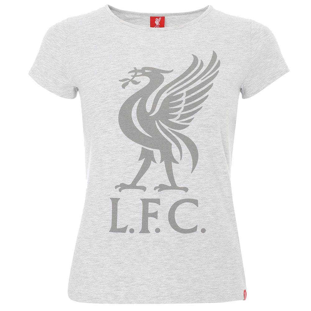 View Liverpool FC Liverbird T Shirt Ladies Ice Marl 8 information
