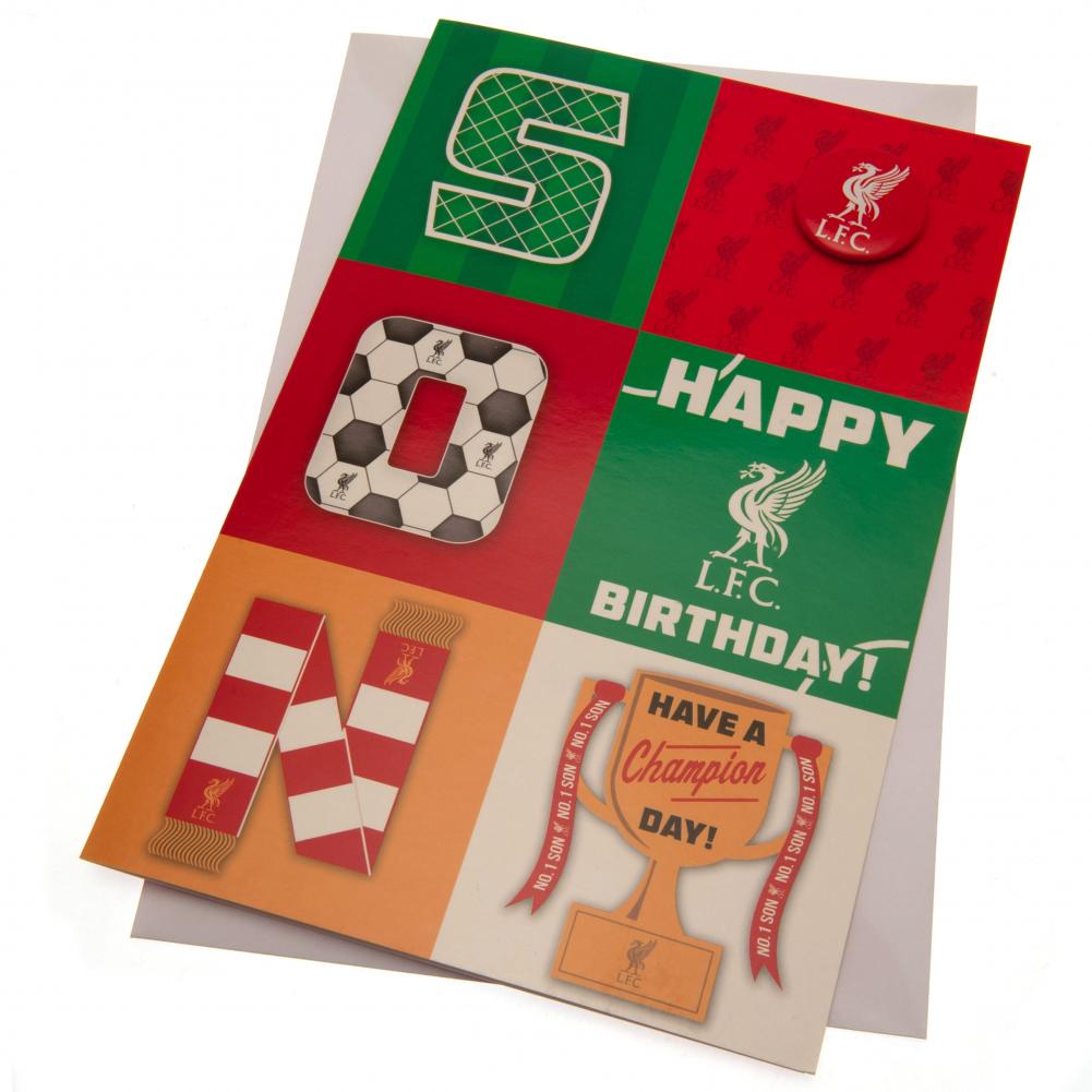View Liverpool FC Birthday Card Son information