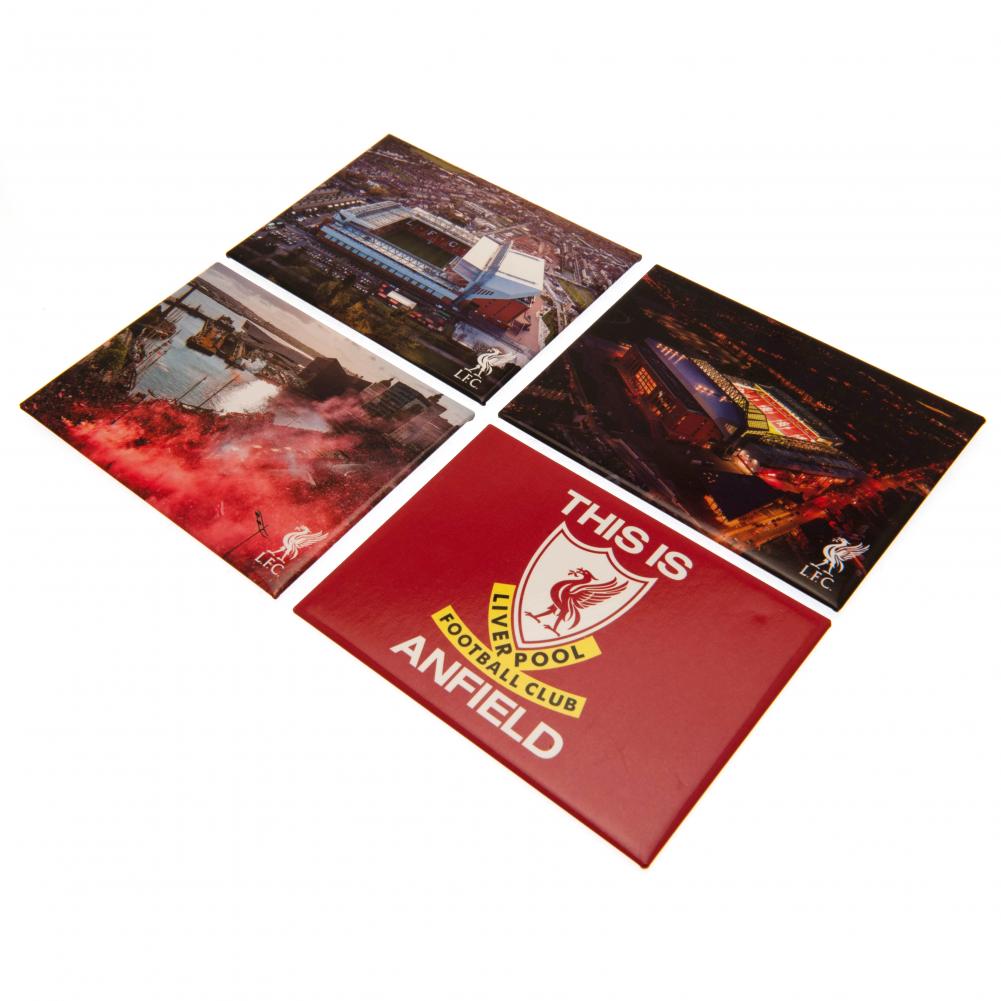 View Liverpool FC 4pk Fridge Magnet Set information