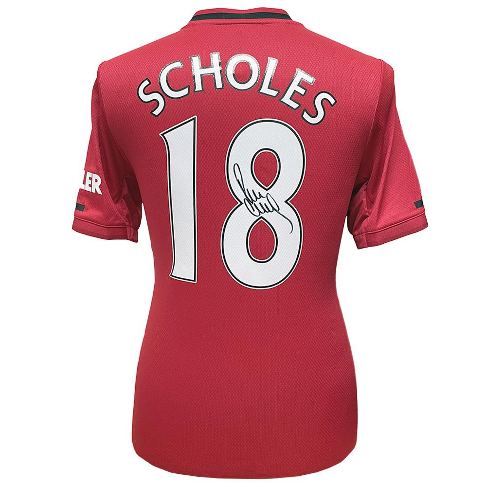 View Manchester United FC Scholes Signed Shirt information