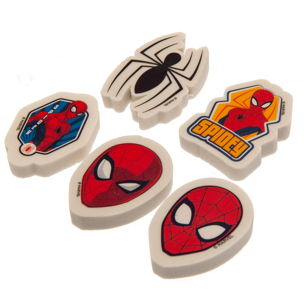 View SpiderMan 5pk Eraser Set information