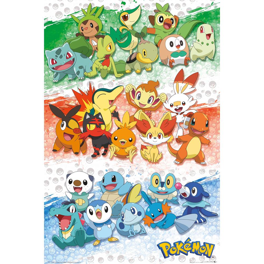 View Pokemon Poster First Partners 144 information