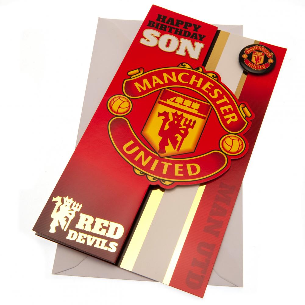 View Manchester United FC Birthday Card Son information