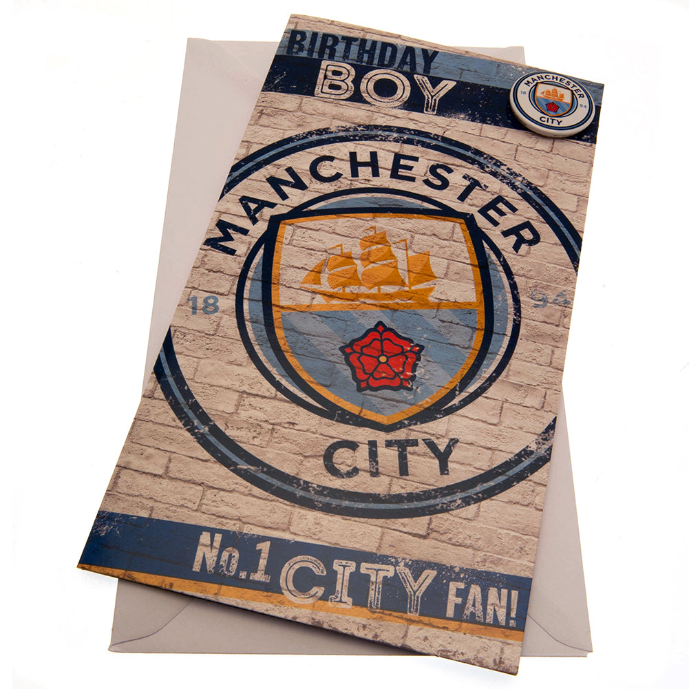 View Manchester City FC Birthday Card Boy information
