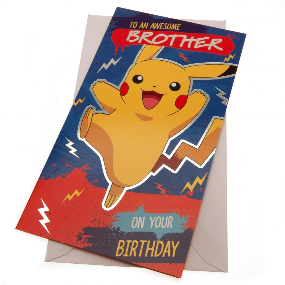 View Pokemon Birthday Card Brother information