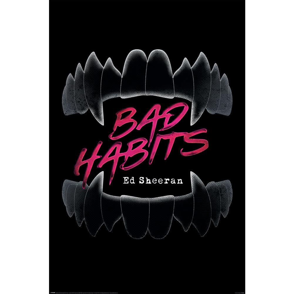 View Ed Sheeran Poster Bad Habits 176 information