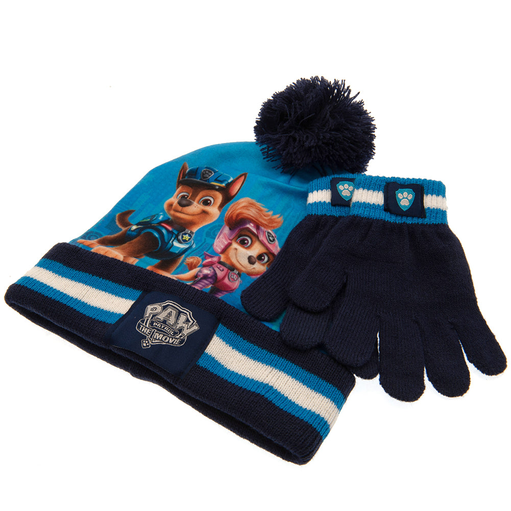 View Paw Patrol Junior Bobble Hat Glove Set information